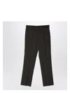 Fendi Dark Green Wool Trousers For Men