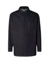 Fendi Men Denim Jacket In Black