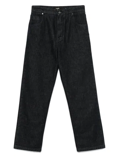 FENDI MEN'S DENIM REGULAR JEANS