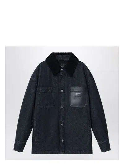 FENDI MEN'S DENIM SHIRT JACKET