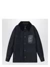 Fendi Black Denim Shirt Jacket In Black