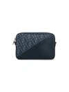 Fendi Men's Diagonal Messenger Bag In Blue