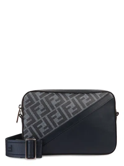 FENDI MEN'S DIAGONAL MESSENGER BAG