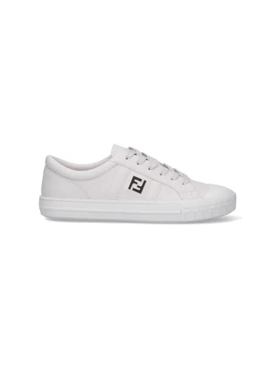 Fendi Men "domino" Sneakers In White