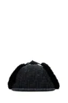 Fendi Men Embroidered Canvas Hat In Multicolor