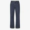 Fendi Straight Leg Denim Trousers With Five Pockets In Blue
