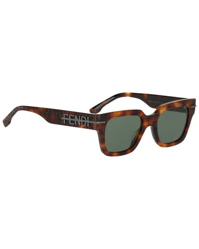 Fendi Man Sunglass Fe40078i In Green