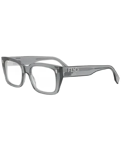 Fendi Men's Fe50094i52020 52mm Optical Frames In Gray