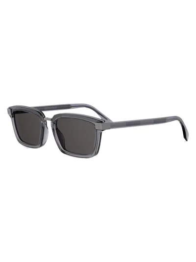 Fendi Men's  53mm Square Sunglasses In Black
