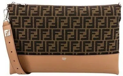 Fendi Men's  After Crossbody Bag In Beige