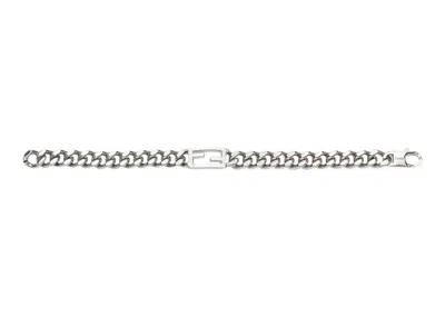 Pre-owned Fendi Men's  By Marc Jacobs Baguette Bracelet Colored Bracelet In Silver