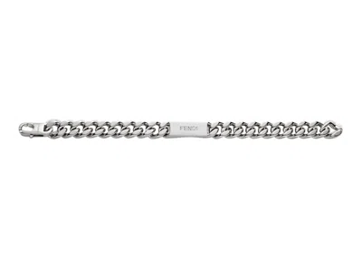 Pre-owned Fendi Men's  By Marc Jacobs  Bracelet Colored Bracelet In Silver