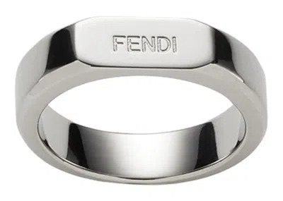 Pre-owned Fendi Men's  By Marc Jacobs  Ring Colored Ring In Silver