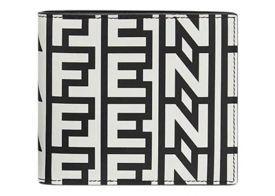 Pre-owned Fendi Men's  By Marc Jacobs Wallet Twotone Leather Bifold Wallet
