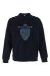 Fendi Crest Crew Neck Sweatshirt In Blue