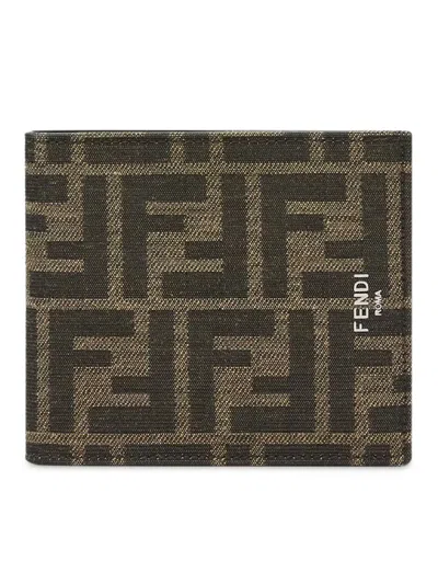 Fendi Men  Ff Jacquard Wallet In Multi