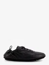 Fendi Calf Leather Sneakers With Subtle Branding In Black