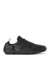Fendi Fit Low-top Sneakers In Black Leather In Black