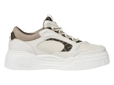 Pre-owned Fendi Men's  Force Sneakers In White