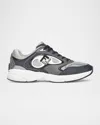 Fendi Forward Lace-up Sneakers In Gry/blu/wht
