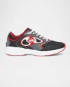 Fendi Men's  Forward Mesh Low-top Sneakers In Ner Dk Rednerogrig