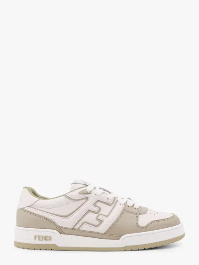 Fendi Men  Grey Sneakers In Gray