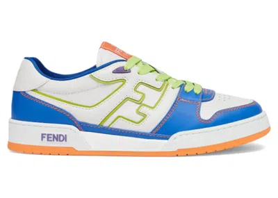 Pre-owned Fendi Men's  Match Blue Orange Wasabi Sneakers