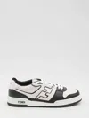 Fendi Leather Sneakers With Ff Lateral Logo In Multi