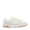Fendi Match Ff Jacquard And Leather Sneakers In White