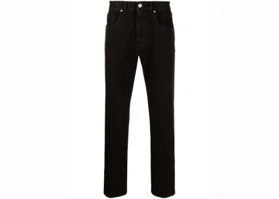 Pre-owned Fendi Men's  Mid Rise Straight Cut Jeans In Brown