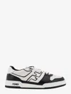 Fendi Leather Sneakers With Ff Lateral Logo In Multi