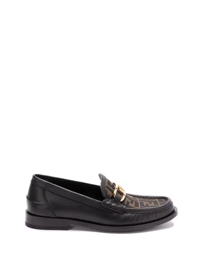 Fendi Men ` O`lock` Loafers In Multicolor