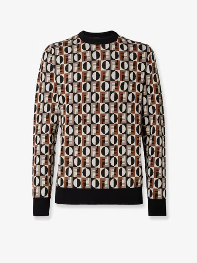 FENDI FENDI MEN FENDI OPTICAL WOOL SWEATER