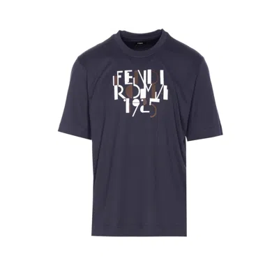 FENDI FENDI MEN FENDI ROMA 1925 PRINT T-SHIRT