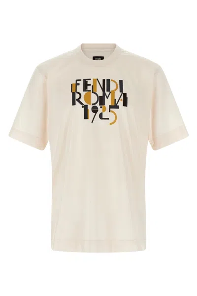 FENDI FENDI MEN 'FENDI ROMA 1925' PRINT T-SHIRT