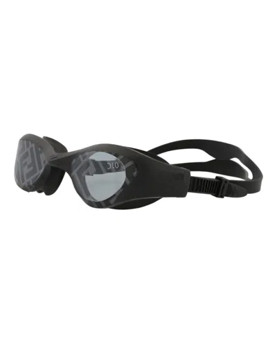 Pre-owned Fendi Men's  Shield Goggles Black Black Smoke (fe4 44u In Black Black Smoke (fe40044u/01c)
