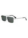 Fendi Men's  Sky 61mm Rectangular Sunglasses