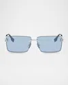 Fendi Sky Rectangular Sunglasses In Blue