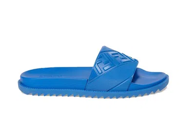 Pre-owned Fendi Men's  Slides Sneakers In Blue