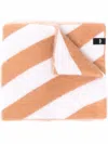 Fendi Luxurious Men's Scarf In Fango And Bianco For Fw21 In Fango Bianco