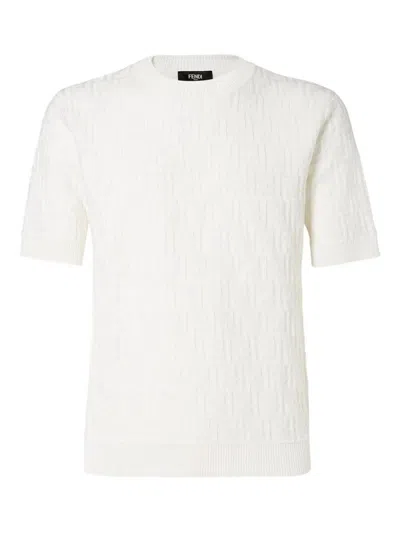 FENDI FENDI MEN `FENDI ZUCCA ALLOVER` CREW-NECK SWEATER