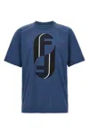 Fendi Monogram Print T-shirt In Blue