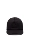 Fendi Logo-embroidered Cap In Black