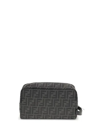 Fendi Men Ff Beauty Case In Black