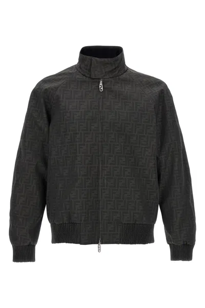 FENDI FENDI MEN 'FF' BOMBER JACKET