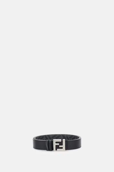 Fendi Logo-buckle Belt In Green