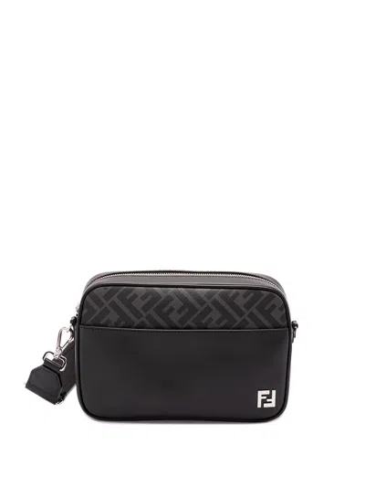 Fendi Adjustable Detachable Shoulder Strap Camera Case In Black