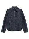 Fendi Embroidered Denim Bomber Jacket