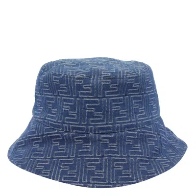 FENDI FENDI MEN FF DENIM BUCKET HAT