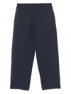Fendi Ff Embossed Track Pants In Blue